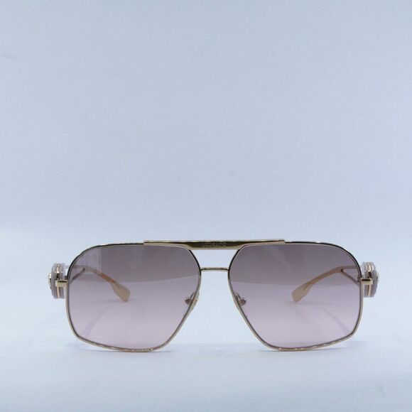 NEW VERSACE VE2269 10027E GOLD/LIGHT PINK MIRROR GRADIENT SILVER SUNGLASSES - Picture 2 of 14